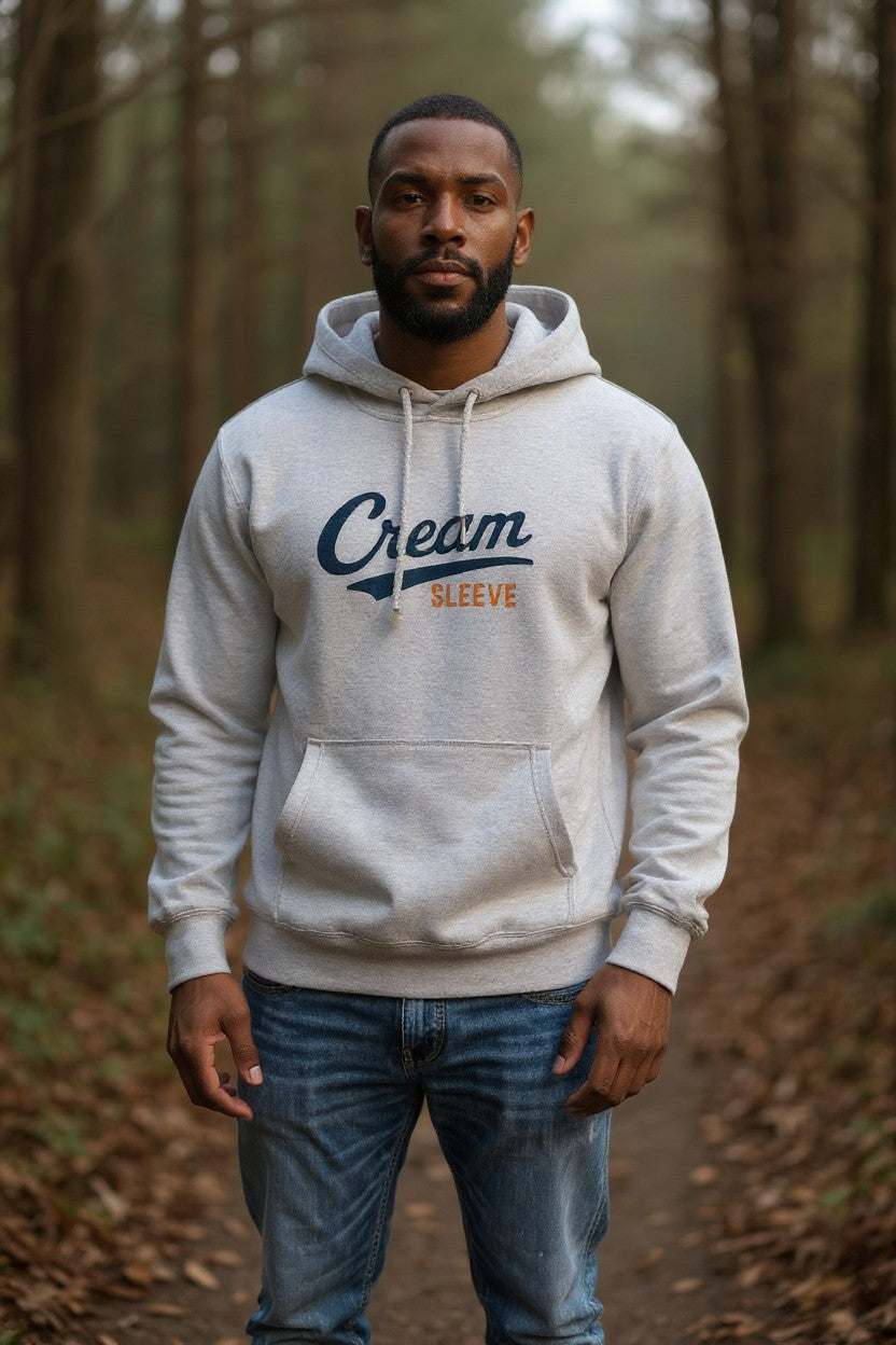 Cream Sleeve Collection Hoodie