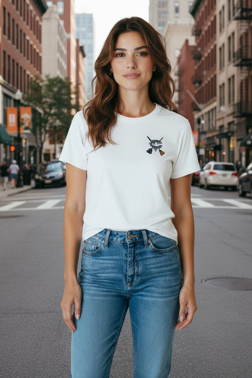 Cream Sleeve Collection Premium T-Shirt