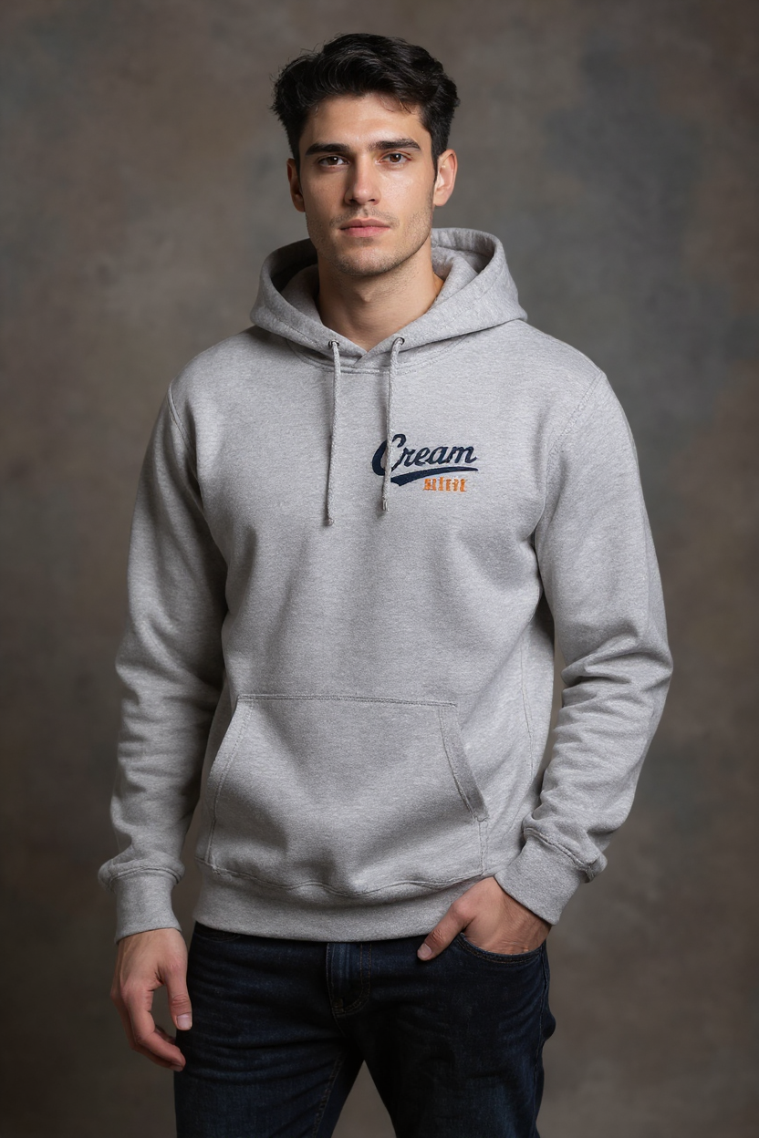 Cream Sleeve Collection Hoodie