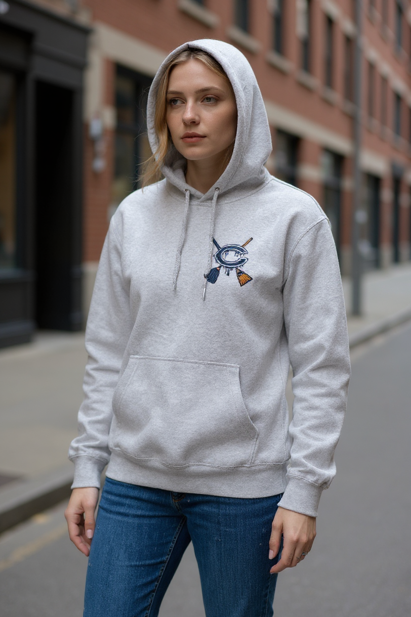 Cream Sleeve Collection Hoodie